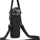 Neoprene Water Bottle Carrier Bag with Adjustable Shoulder Strap for Owala 24 OZ Tumbler, Insulated Water Bottle Cover for Owala FreeSip Insulated Water Bottle (Black, 24 OZ)