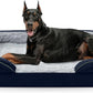 FURTIME Orthopedic Dog Bed for Extra Large Dogs - XL Plus Washable Dog Sofa Beds, Supportive Foam Pet Couch Bed with Removable Washable Cover, Waterproof Lining and Nonskid Bottom, Navy Blue