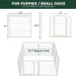 FXW Rollick Unleashed Dog Playpen for Indoor, Yard, RV Camping, 24 inch 8 Panels for Small and Puppy Dogs, White│Patented