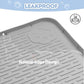 Cat Litter Mat, Extra Large 40" x 28" Silicone Mat Litter Trapping Mat for Scatter Control, Soft on Kitty Paws, Easy to Clean (Gray)