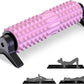 Trigger Point Foam Roller with Stand, 18 Inch Medium Density Foam Roller Long Yoga Roller Foam Exercise Roller for Physical Therapy, Muscles Deep Tissue, Pilates, Back Pain and Muscle Recovery (Pink)