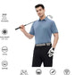 Men's Golf Polo Shirts Short Sleeve Striped Performance Moisture Wicking Dry Fit Golf Shirts for Men