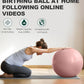 Trideer Yoga Ball – Anti-Burst Exercise Ball for Pregnancy, Office, Birthing, Stretching & Core Workout – Home Gym & Therapy