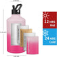 Insulated Water Bottle 64oz,Triple Wall Vacuum Stainless Steel(Dishwasher Safe),Leak Proof & Non-BPA,Flask Jug with Paracord Handle & Straw Spout Lids Sports