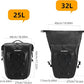 ROCKBROS Bike Panniers Waterproof Rear Rack Bag Max 30L Large Capacity for Cycling Traveling Commuting