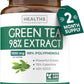 EGCG Green Tea Extract Capsules - Super High Potency Green Tea Pills Antioxidant Rich Formula Packed with Polyphenols Catechins & EGCG - 500mg Per Capsule - Non-GMO & Made in the USA (2 Month Supply)