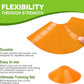 Ashsajkd(Set of 25/50/100 - Agility Soccer Cones with Carry Bag and for ， Football Cones for TrainingFootball, Basketball, Coaching, Agility Cones for Indoor and Outdoor Games