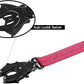 ICEFANG Tactical Dog Leash,K9 Training Walking Bungee Lead with 2 Control Handle,Heavy Duty Quick Release Metal Clasp,for Medium Large Breed (Reflective Pink, 6 FT)