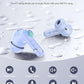 Wireless Earbuds, Bluetooth 5.4 Headphones Bass Stereo, Ear Buds with Noise Cancelling Mic, IP7 Waterproof in Ear Earphones, 36H LED Display Bluetooth Earbuds for Laptop Pad Phones Sports, Pale Blue