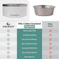 Coldest Dog Bowl - Anti Rust Metal, Non Slip, 3 Layers Insulated Stainless Steel Dog Bowls - Spill Proof & Heavy Duty - Water Bowl for Dogs, Cats & Pets, Dish Washer Safe (200 oz, Epic White)