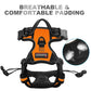 BARKBAY No Pull Dog Harness Front Clip Heavy Duty Reflective Easy Control Handle for Large Dog Walking(Orange,S)