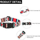 Mercano Adjustable Dog Collar - Special Design Patterns, Soft Nylon Comfortable Sturdy Pet Collar for Small Medium Large Dogs (M, Tribal Red)
