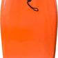 PMU 33 Inch Orange Bodyboard - Lightweight Wrist Leash, Slick Bottom Boards for Beach, Sea & Pool - Surfing Board for Kids, Teens & Adults Wave Conditions Pkg/1