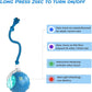 Interactive Cat Toys Ball - 2025 New Gen with Smart Obstacle Avoidance,Bird Chirps & Auto Wake-Up,Includes 1 Speedy Tail 2.0 Ropes, Ideal Kitten Toys for Bored Indoor Cats (Blue)