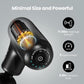 Mini Massage Gun Deep Tissue, Handheld Portable Mini Travel Size Percussion Deep Tissue Massager with 4 Attachments & 5 Speeds,Ideal Gift for Men & Women, Black