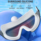 Swim Goggles, Frameless Wide View Swimming Goggles, Anti-Fog Anti-UV No Leaking Pool Goggles for Men Women Adult