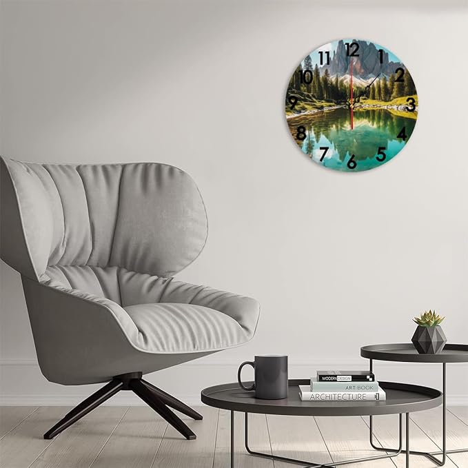 Generic Custom Wall Clock Personalized Picture Hanging Time Clocks Silent Non Ticking Round Decoration for Kitchen Family Friends Gifts