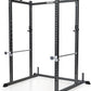 Iron Crush i200 Power Rack – Multi-Function Squat Rack with Solid Safety Bars and J-Hooks – Optional LAT Pulldown, Landmine Attachments - Home Gym Power Cage Bench Rack (Power Rack Only)