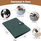 Jack&Chris Genuine Leather Passport Holder For Travel, RFID Blocking Handmade Passport Holder with Card Case Organized & Safe, Quality Travel Essentials for Women and Men for Gifting, Blue
