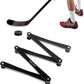 Lightweight Hockey Stick Handling Training Equipment for Enhanced Handling, for Puck Control - Solid, Portable, Durable and Multi-Angle Adjustable, Black