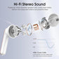 Wireless Earbuds, Bluetooth 5.4 Headphones with 3D Bass Stereo, 40H Ultralight in-Ear Buds, Bluetooth Earbuds with 4 ENC Noise Cancelling Mic, USB-C, IP7 Waterproof Earphones for Android iOS, Rose