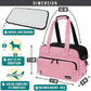 PetAmi Small Dog Purse Carrier, Soft-Sided Pet Carrier Bag with Pockets, Portable Puppy Cat Travel Handbag Tote, Airline Approved Breathable Mesh, Poop Bag Dispenser, Max 18 lbs, Pink