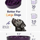 LE TAUCI Slow Feeder Dog Bowls Ceramic, 3 Cups Slow Feeding Dog Bowl Medium Large Breed, Pet Bowl for Fast Eaters, Puzzle Pet Dishes, Maze Purple