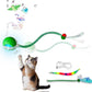 New Upgraded Cat Ball Toy - Speedy Tail 2.0 Cat Toy, Interactive Cat Toy Ball, Stimulating Toys and Juguetes para Gatos, Cat Toys for Bored Indoor（Sound Switchable） (Green)