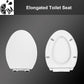 1M Soft Close Toilet Seat Elongated, Patented Quick Releasing for Easy Cleaning, Anti-Wiggling Design, Easy Installation
