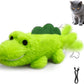 Interactive Cat Toys for Indoor Cats - Automatic Moving Cat Chase Toy for Bored Indoor Adult Cats - 360° Random Movement, Tail Wagging & Catnip Stimulation - Electric Croc(Long Plush)