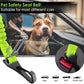 SlowTon Dog Seat Belt, Adjustable Dog Safety Belt Leash, 2 in 1 Latch Bar Attachment Dog Car Seatbelt with Elastic Nylon Bungee Buffer, Reflective Nylon Belt Tether (Lime)
