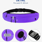 WATERFLY Running Belt Fanny Pack: Runner Marathon Jogging Waist Pack Sport Workout Exercise Fitness Phone Holder Belt for Men Women Jogger Slim Waistband