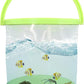 Foldable Small Aquarium, Portable Fish Tank, Fish Transport Container, Plasitc Fish Bowl, Beginner Tank, Great Concept for Catching and Release Critters, Beach, Pool and Lake (Green, Large)