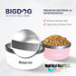 BIGDOG Stainless Steel Dog Bowl, 100 Ounces, Spill Proof, Large Dogs, Light Blue
