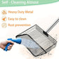 Chicken Poop Scooper - 54-Inch Long Handle Chicken Coop Cleaner, 10-Inch Wide Metal Waste Scooper for Poultry, Rabbit Hutch & Pet Cages