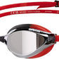 ARENA Unisex Python Racing Swim Goggles for Men and Women Anti-Fog No Leak Max Comfort Dual Strap, Mirror/Non-Mirror Lens