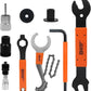 FOUUAAOOU Bike Tools Kit, Has 3 in 1 Bike Cassette Removal Tool, Bike Pedal Wrench, Bicycle Crank Removal Tool, Bottom Bracket Remover and Rotor Lockring Removal Tool, Bike Repair Tool Set