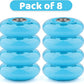 8pcs Inline Skate Wheels Led Light-Up Wheels 64/70/72/76/80mm w/Bushings 85-88A for Kids and Youth Beginners Children's Inline Skates Indoor/Outdoor Use (Blue, 64mm)