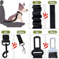COOYOO Dog Seat Belt,3 Piece Set Retractable Dog Car Adjustable Seatbelts for Vehicle Nylon Pet Safety Heavy Duty & Elastic & Durable Car Harness for Dogs