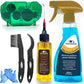 Bike Cleaner kit to Clean/Protect/Lube Bicycle,with Chain Scrubber,Cleaning Brush Tool,Bike Cleaner(19oz),Degreaser(10or19oz),Wet Lubricant(2oz)