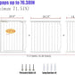 Baby Gates Extra Wide 71.5-76.4 Inch Large Baby Gates for Stairs Tension Pet Dog Gates Indoor for Doorways No Drilling Pressure Mounted Pet Gates for Kids
