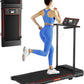 Treadmill with Handle, Treadmills for Home Samll Space, 3.0HP Portable Walking Pad with Handle, Walking Pad Treadmill with 320 LBS Capacity, Electric Compact Treadmills, Lightweight Walking Pad