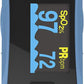 Concord Fingertip Deluxe OLED Pulse Oximeter with 6 way Reversible Display - Blood Oxygen Saturation Monitor with Carrying Case, Batteries & Lanyard - Easy to Use, (Blue)
