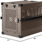 Impact Collapsible Dog Crate - Foldable Hard Crate for XXL Dogs - Heavy Duty Travel Kennel with Powder-Coated Aluminum - Quick Setup for Indoor & Outdoor (Gray, 48" (48" L x 27" W x 33" H))