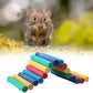 PIVBY 2PCS Wooden Hamster Bridge, Flexible Natural Wooden Ladder Bridge Tunnel Hideout, Hamster cage Accessories for Small Animals Guinea Pig, Rat, Chinchilla, Gerbil, Mice, Mouse (Colorful)