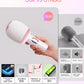 Wireless Bluetooth karaoke Microphone, 5-in-1 Portable Handheld Microphone for iPhone, Karaoke Microfono with Dynamic Lights for Car / Home Party, Music Record, Duet Singing Mic for Kids Adults-White