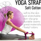 TECEUM Yoga Strap & Mat Strap – 2 IN 1 – Cotton – 6 ft 8 ft 10 ft (30+ colors) – Adjustable Non-Slip Belt for Yoga, Pilates, Stretching, Physical Therapy, Fitness & Home Workout – For Carrying Mats