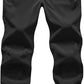Gopune Men's Snow Ski Waterproof Softshell Pants Outdoor Windproof Warm Hiking Insulated Pants