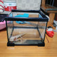 Mini Reptile Glass Terrarium Tank, cage for Tarantula Sling Geckos, Frog, Lizards, Chameleons,Turtles Snake Snail Insect Hermit Crab Isopods Reptiles Enclosure (7.9x7.9x5.7inch)