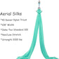 Aerial Silks Yoga Swing Set - 9/11 Yards Aerial Yoga Hammock Kit Anti-Gravity Flying for Fitness, Low/Non Stretch Nylon Tricot Fabric Hardware Included for Dance